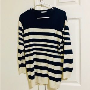 Navy and white Small striped sweater